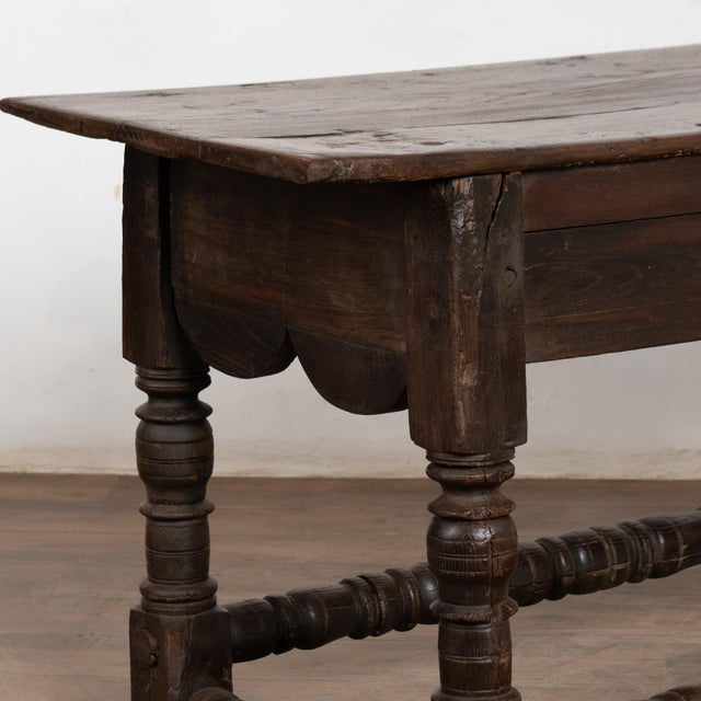 17th Century Console Table With Two Carved Drawers, Portugal For Sale - Image 12 of 18