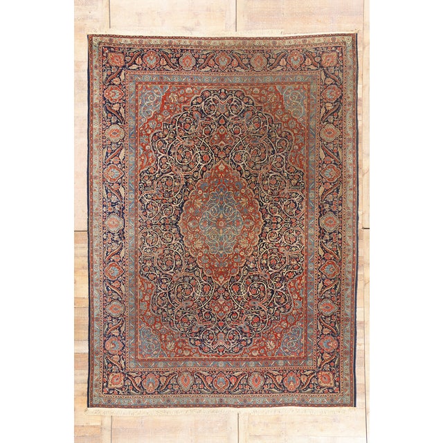 Late 19th Century Persian Tabriz Rug, 08'08 X 11'10 For Sale - Image 10 of 10