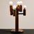 Temde Leuchten oak table lamp from the 1960s.The lamp has six sockets and the wooden surface is in good vintage condition....