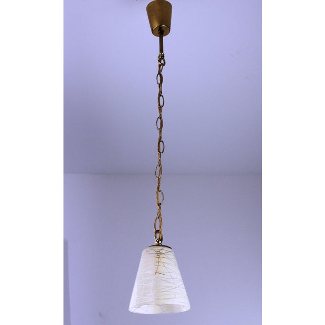 Austrian Glass Pendant Light, 1950 For Sale - Image 9 of 9