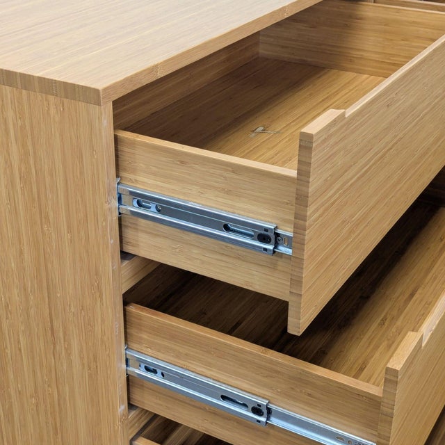 Wood Greenington Bamboo 6-Drawer Dresser – Modern Natural Finish For Sale - Image 7 of 9