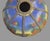 Sky Blue Antique Reverse Painted Glass 8 Panel Table Lamp Landscape Shade For Sale - Image 8 of 11