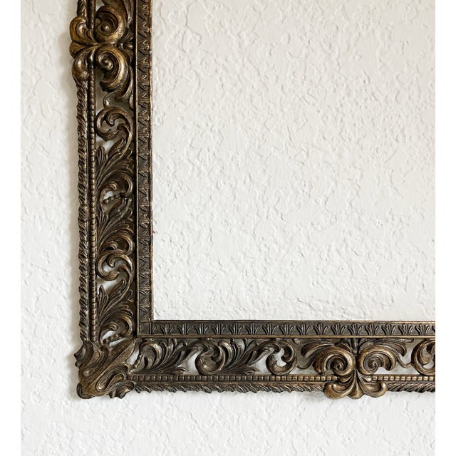 Metal Large Italian Brass Frame, 1960s For Sale - Image 7 of 10