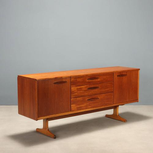 English Manufacture Sideboard in Teak Veneer, 1960s For Sale - Image 11 of 11
