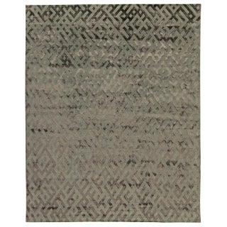 Abstract Geometric Modern Silk Tibetan Rug by Doris Leslie Blau For Sale