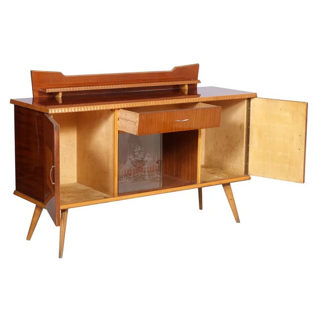 Beech, Rosewood, and Maple Sideboard from Melchiorre Bega, 1940s For Sale - Image 6 of 8