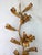Mid 20th Century Vintage Italian Florentine Gilt Tole 3 Arm Candle Sconce For Sale - Image 5 of 7