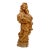 Mid-Century Hand Carved Wood Madonna and Child For Sale