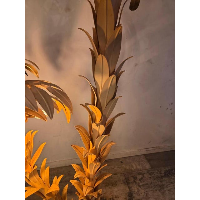 Large Floor Palm Light by Hans Kögl, 1975 For Sale - Image 10 of 12