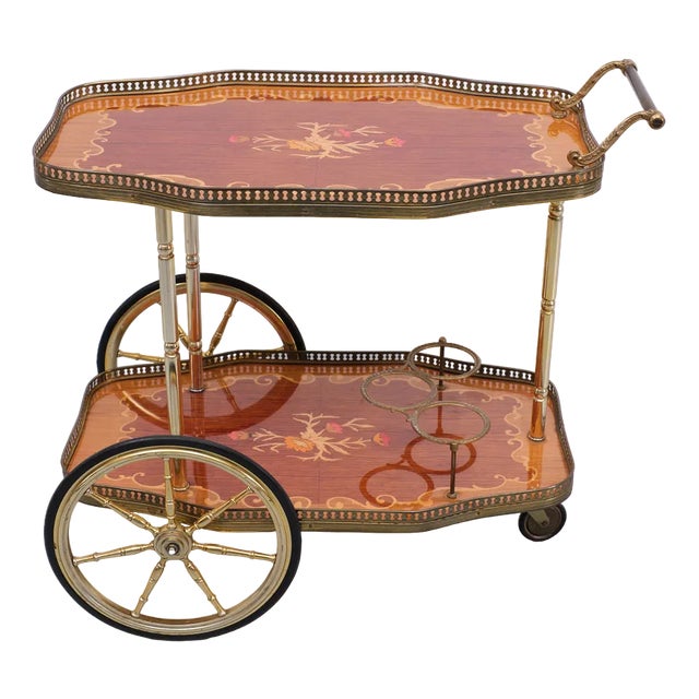 Italian Bar Cart, 1975 For Sale