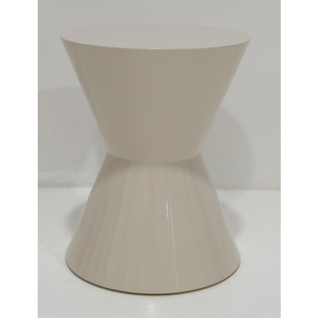Minotti Minotti Cesar Table in Off-White Shiny Lacquer For Sale - Image 4 of 5