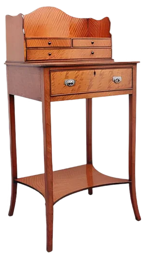 19th Century Satinwood Lady's Writing Table in the Sheraton Style