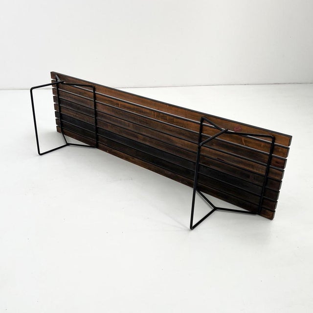 Slat Bench attributed to Harry Bertoia for Knoll International, 1960s For Sale - Image 10 of 12