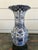 Vintage Large Delft Trumpet Vase Blue and White Floral Boch Royal Sphinx Urn For Sale - Image 13 of 18