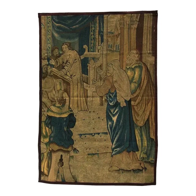 17th Century Biblical Brussels Tapestry For Sale