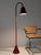 Mid-Century Modern Floor Lamp in Red Leather attributed to Jacques Adnet, France, 1960s, in Good conditions. Designed 1960...