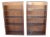 1970s Pair of 2 Vintage Oak-Grain Bookcases – Matching Pair For Sale