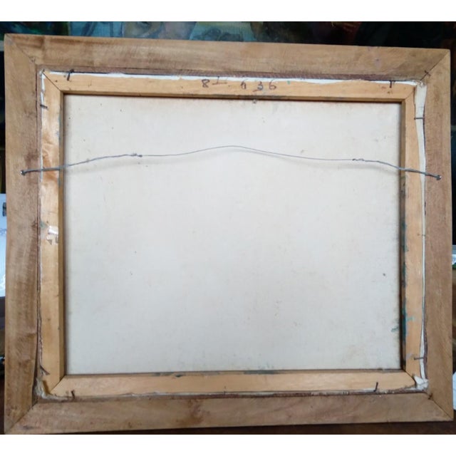 1980s Haitian Artist Pierre Dimanche Originsl Oil Painting For Sale In New York - Image 6 of 6