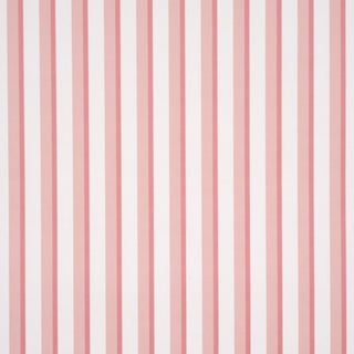 Schumacher Rigsby Stripe Wallcovering In Pink For Sale
