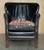 Little Professor Armchairs in Black Leather and Kilim Upholstery by Andrew Martin for Halo, Set of 2 For Sale - Image 13 of 18