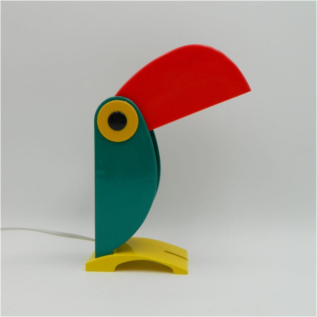 Green Tukan Table Lamp by Enea Ferrari for OTF, 1960s For Sale - Image 8 of 16