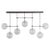 Black Soap B7 MD Black Gunmetal Chandelier by Schwung For Sale - Image 8 of 8