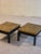 1960s Mid-Century Modern Black Lacquered Side Tables with Gold-Painted Metal Top, 1960s, Set of 2 For Sale - Image 5 of 12