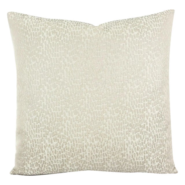 Contemporary Pindler Odessa in Eggshell Pillow Cover For Sale