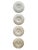 1950s French Majolica Oyster Plates Set of 4 For Sale In Chicago - Image 6 of 6