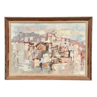 Gösta Calmayer, Composition, 1961, Oil on Panel, Framed For Sale