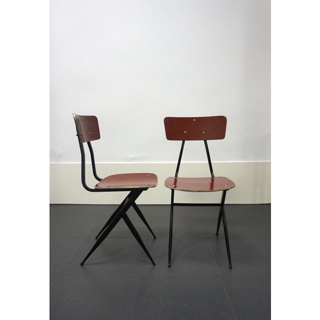 Mid-Century Modern Vintage Italian Chairs, 1950s, Set of 2 For Sale - Image 3 of 6