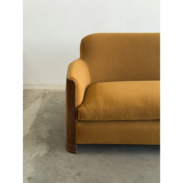 Textile Contemporary Modern Sofa For Sale - Image 7 of 14
