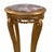 French Louis XVI Giltwood Pedestal Tables with Marble Tops, Set of 2 For Sale - Image 3 of 4
