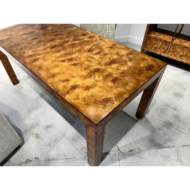 Wood Large Modern Writing Desk For Sale - Image 7 of 10