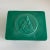 Listing is for a green opaque glass box with raised Buddha medallion.