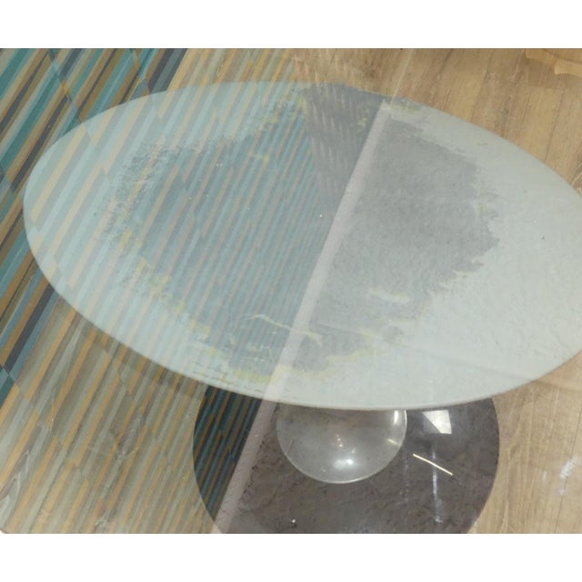 Black Space Age Dining Table in Glass and Aluminum, USA, 1970s For Sale - Image 8 of 13