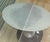 Black Space Age Dining Table in Glass and Aluminum, USA, 1970s For Sale - Image 8 of 13