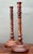 English Vintage Turned Wood Candlesticks - A Pair For Sale - Image 3 of 12