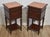 Antique Mahogany Bedside Tables, 1890s, Set of 2 For Sale - Image 3 of 10