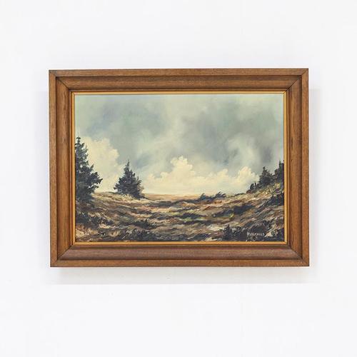 Liege School Artist, Landscape Composition, 1930s, Oil Painting on Canvas, Framed For Sale - Image 9 of 9