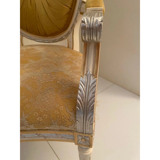 19th Century Reproduction Italian Dining Armchairs by Caspani Tino - Set of 2 For Sale - Image 10 of 13