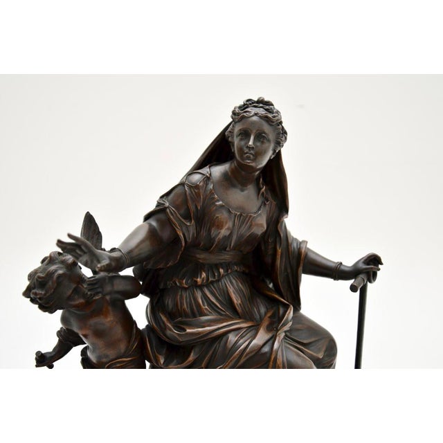 Mid 19th Century French Artist, Female Sculpture, 1860, Bronze For Sale - Image 5 of 12