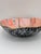 Paper Abstract Papier-Mâché Art Bowl 1/1 Signed “E B” 1990s Hand-Painted Pastel For Sale - Image 7 of 12
