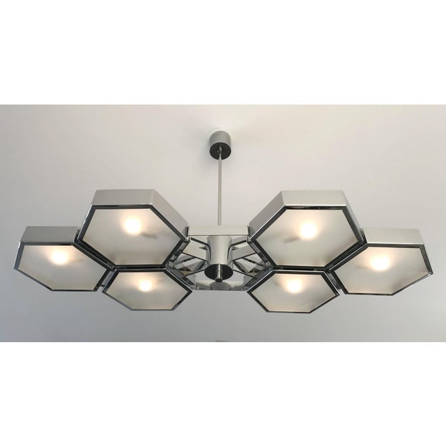 Italian 21st Century Esagoni Chandelier by Fabio LTD For Sale - Image 3 of 8