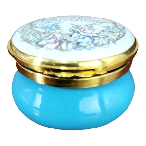 Kingsley English Fine Enamel "Happy Birthday" Round Box