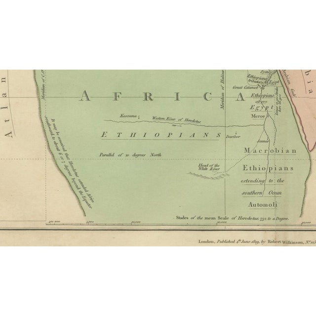 Antique Classical World Map by Wilkinson, 1819 For Sale - Image 13 of 14