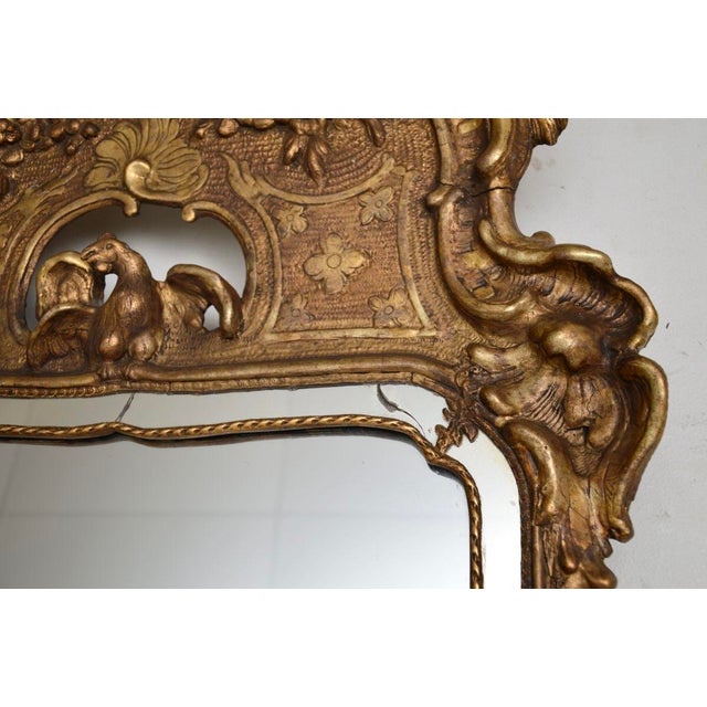 Early 19th Century Gustavian Swedish Giltwood Mirror, 1820s For Sale - Image 5 of 12