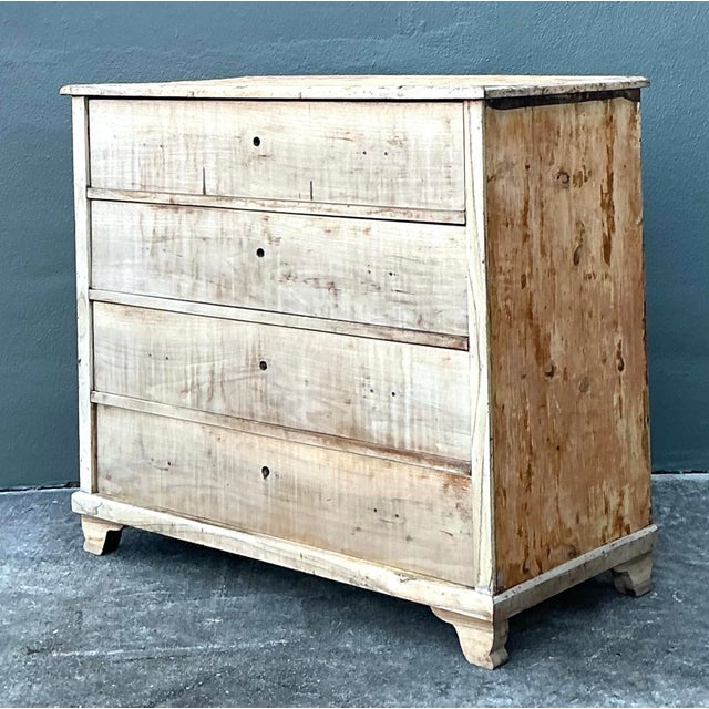 Vintage Bleached Biedermeier Chest of Drawers For Sale - Image 10 of 12