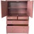 Hollywood Regency 38" Finished 2 Door 5 Drawer Vintage Bamboo Style Dresser For Sale - Image 3 of 3