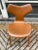 Arne Jacobsen Grand Prix Chair, model 4130. Original vinyl seat cover in very nice shape. Pretty clean example, spine in...